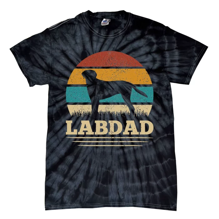 Lab Dad Dog Lovers Labrador Retriever Lab Owner Labrador Tie-Dye T-Shirt