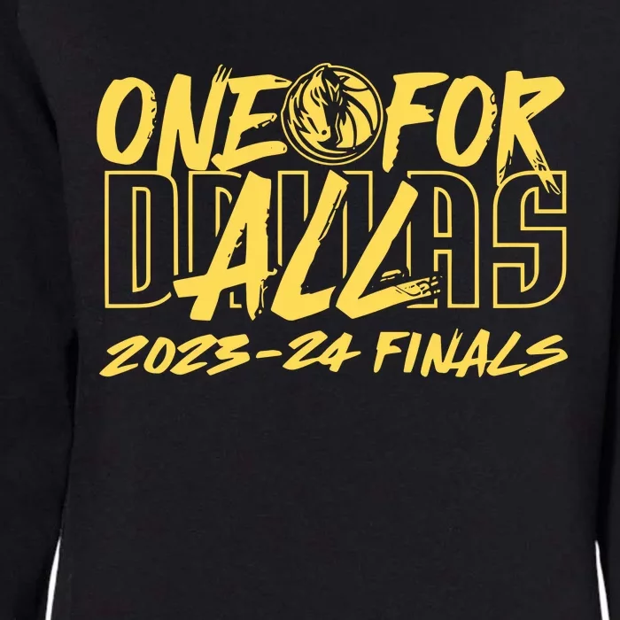 Luka Donkicks Dallas One For All 2023 24 Finals Womens California Wash Sweatshirt