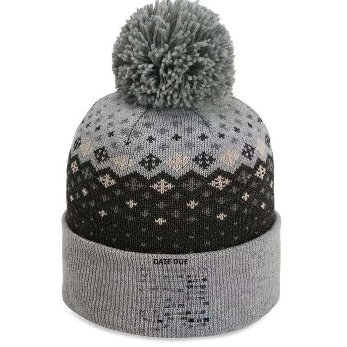 Library Due Date Librarian Date Due The Baniff Cuffed Pom Beanie