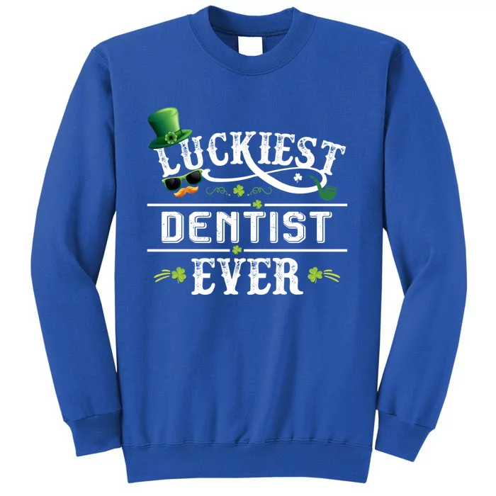 Luckiest Dentist Ever Shamrock Leprechaun Hat St Patrick Day Cute Gift Sweatshirt