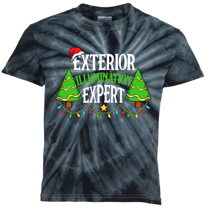 Light Decorator Exterior Illumination Expert Christmas Funny Kids Tie-Dye T-Shirt