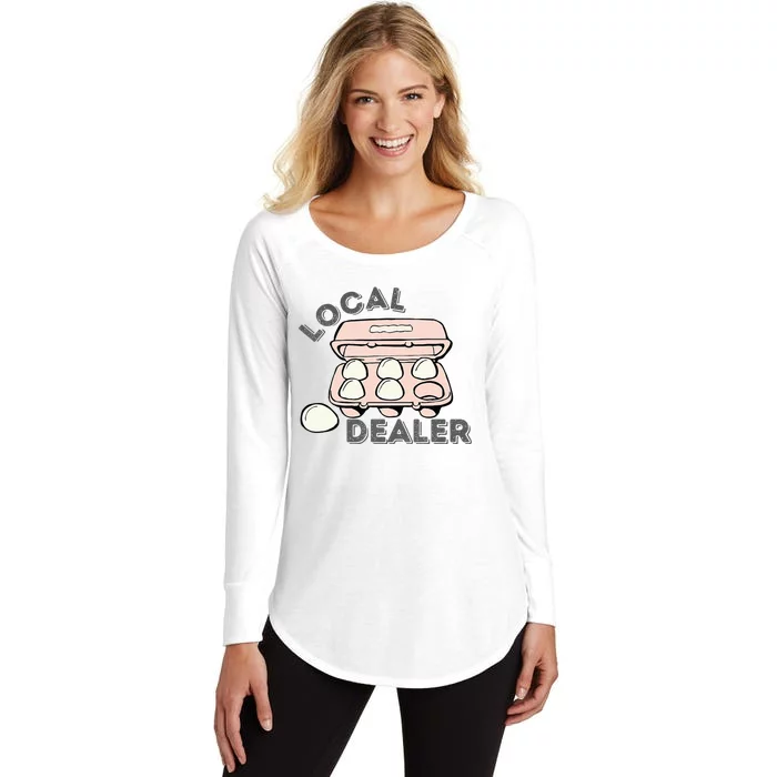 Local Dealer Egg Dealer Funny Eggs Women's Perfect Tri Tunic Long Sleeve Shirt