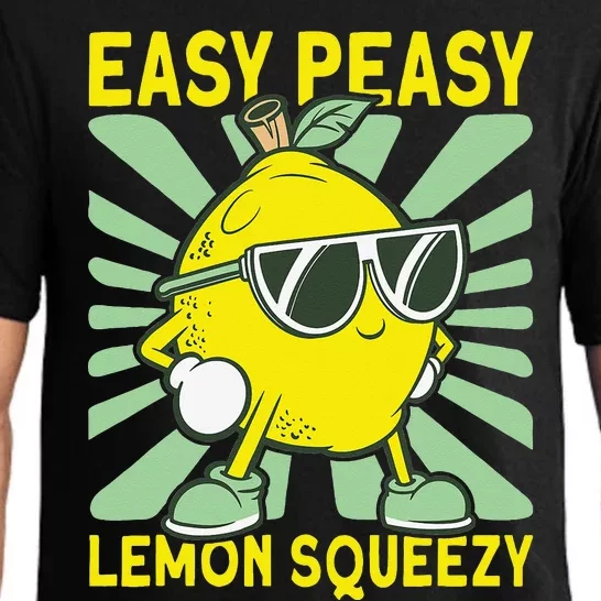 Lemonade Dealer Easy Peasy Lemon Squeezy Lemonade Stand Boss Pajama Set