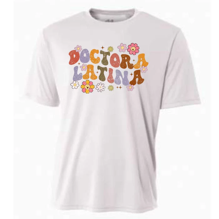 Latina Doctor Educated Physician with Spanish Expertise Cooling Performance Crew T-Shirt