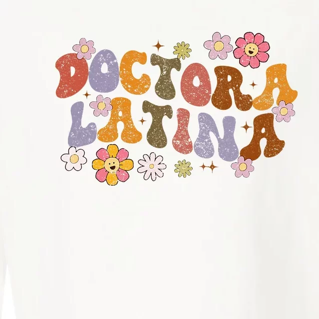 Latina Doctor Educated Physician with Spanish Expertise Cropped Pullover Crew