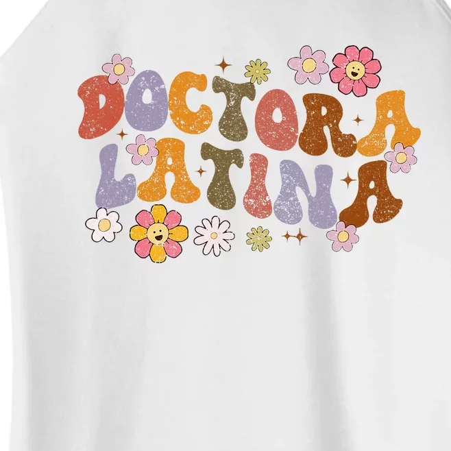 Latina Doctor Educated Physician with Spanish Expertise Women’s Perfect Tri Rocker Tank