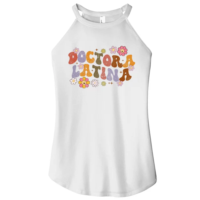 Latina Doctor Educated Physician with Spanish Expertise Women’s Perfect Tri Rocker Tank