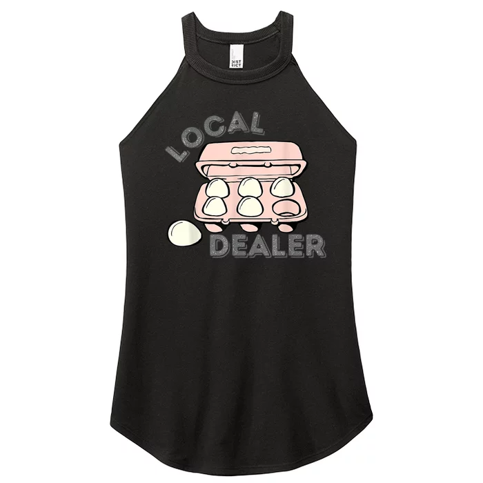 Local Dealer Egg Dealer Funny Eggs  Wo Women’s Perfect Tri Rocker Tank