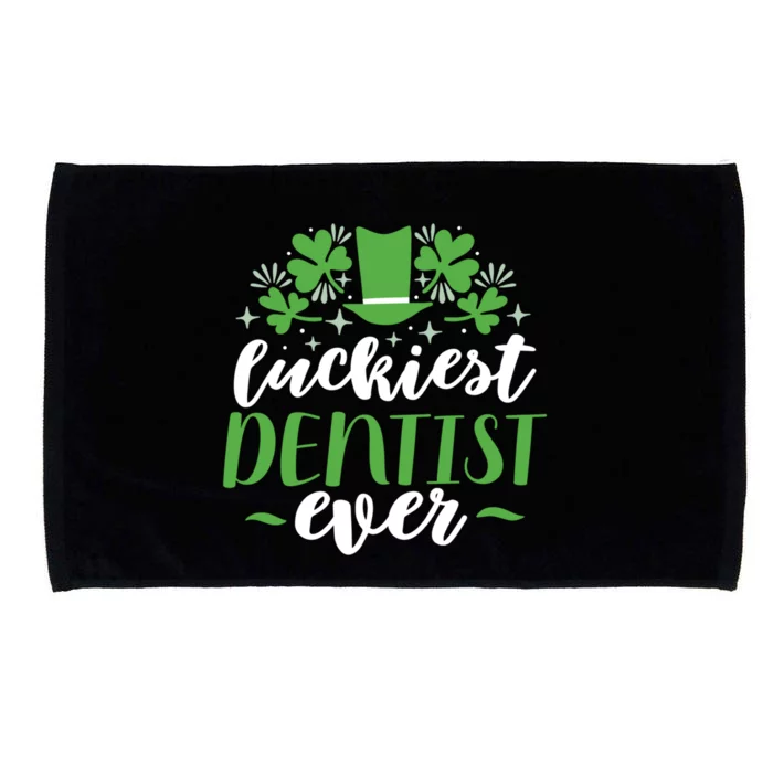 Luckiest Dentist Ever St Patricks Day Gift Cool Gift Microfiber Hand Towel