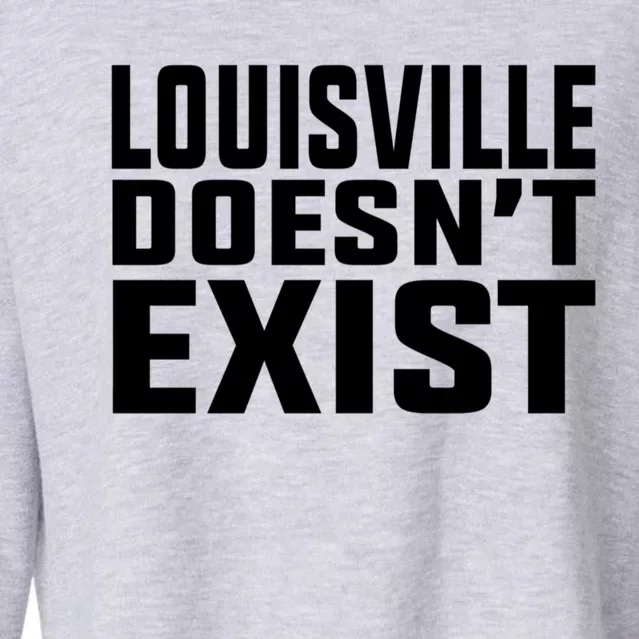 Louisville Doesn’T Exist Cropped Pullover Crew