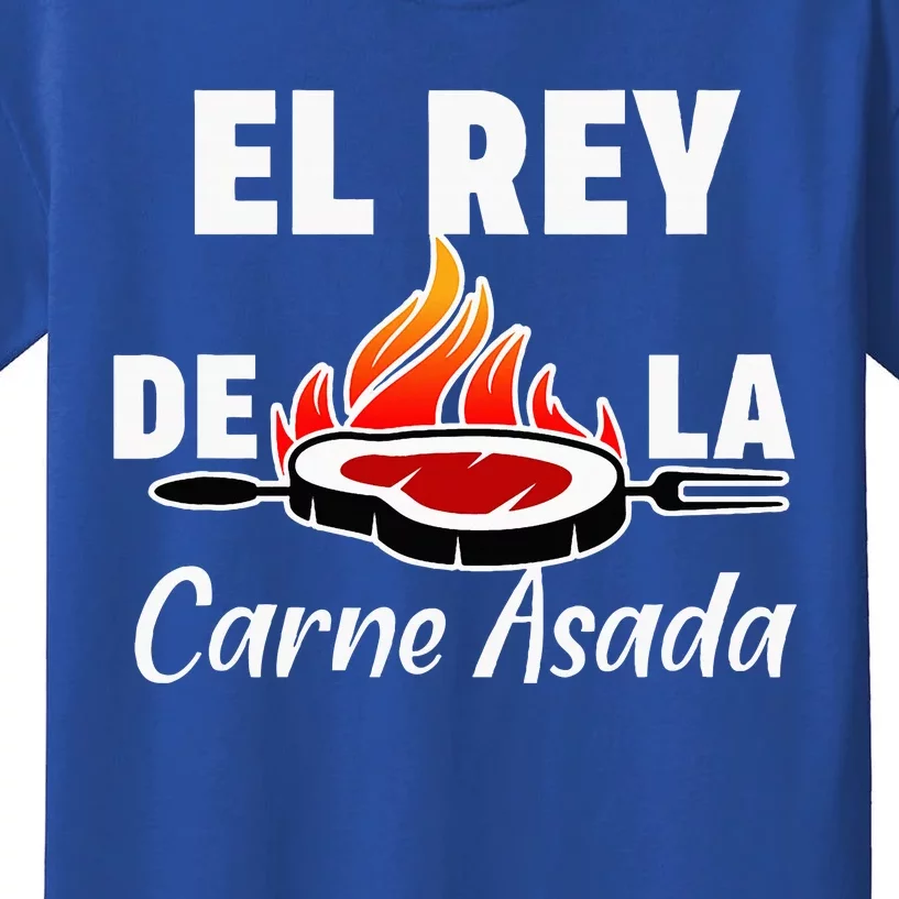 Latino Dad El Rey De La Carne Asada Kids T-Shirt