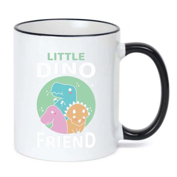 Little Dino Friend I Dinosaur Trex Dinosaurrus Black Color Changing Mug