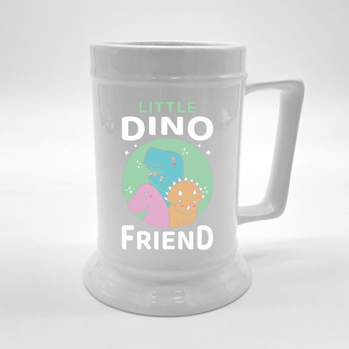 Little Dino Friend I Dinosaur Trex Dinosaurrus Front & Back Beer Stein