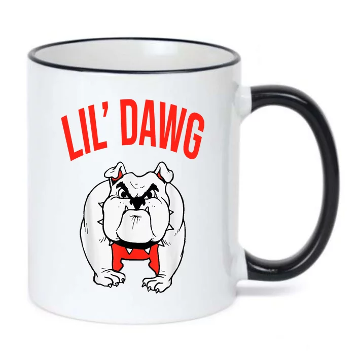 Lil' Dawg Football Fan Black Color Changing Mug