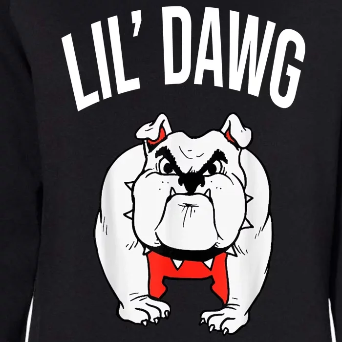 Lil' Dawg Football Fan Womens California Wash Sweatshirt