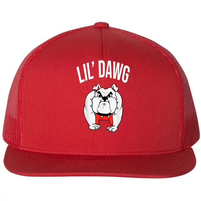 Lil' Dawg Football Fan Flat Bill Trucker Hat