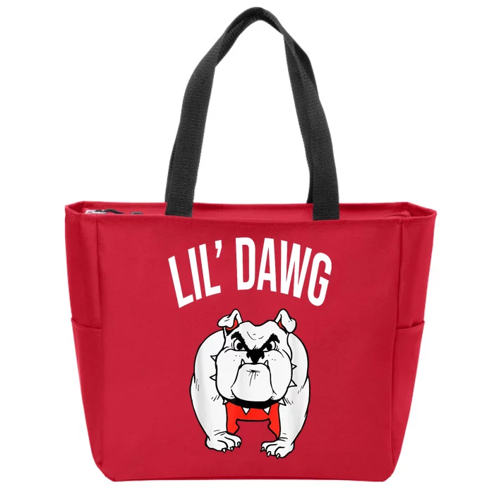 Lil' Dawg Football Fan Zip Tote Bag