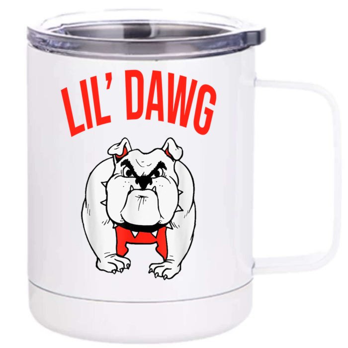 Lil' Dawg Football Fan Front & Back 12oz Stainless Steel Tumbler Cup