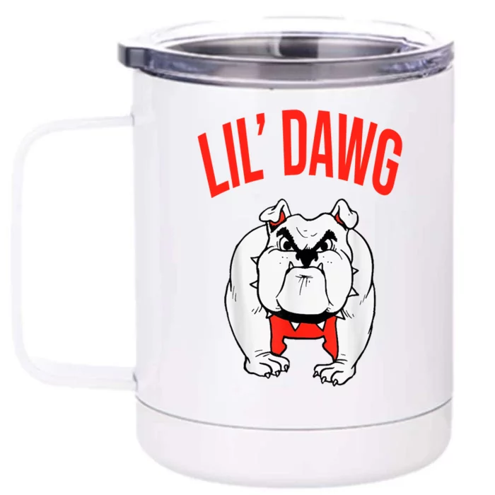 Lil' Dawg Football Fan Front & Back 12oz Stainless Steel Tumbler Cup