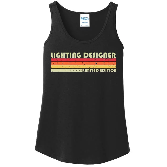 Lighting Designer Funny Job Title Profession Birthday Worker Ladies Essential Tank