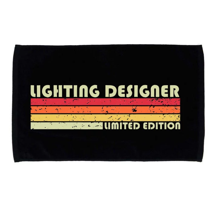 Lighting Designer Funny Job Title Profession Birthday Worker Microfiber Hand Towel