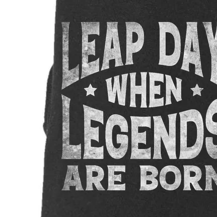 Leap Day February 29 Birthday Leap Year Doggie 3-End Fleece Hoodie