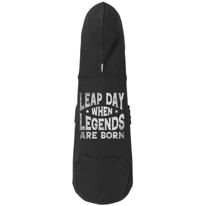 Leap Day February 29 Birthday Leap Year Doggie 3-End Fleece Hoodie