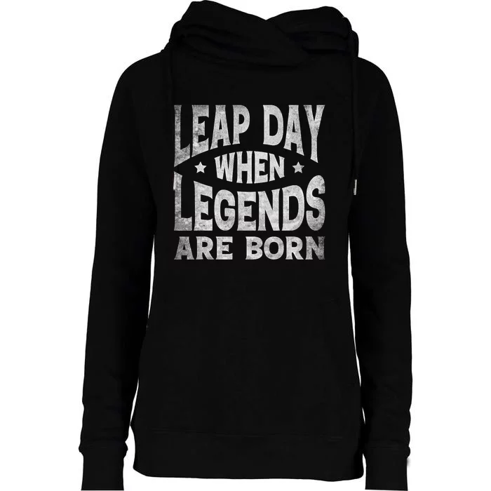 Leap Day February 29 Birthday Leap Year Womens Funnel Neck Pullover Hood