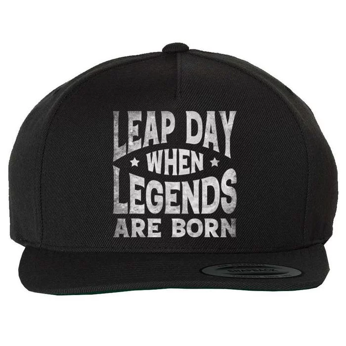 Leap Day February 29 Birthday Leap Year Wool Snapback Cap