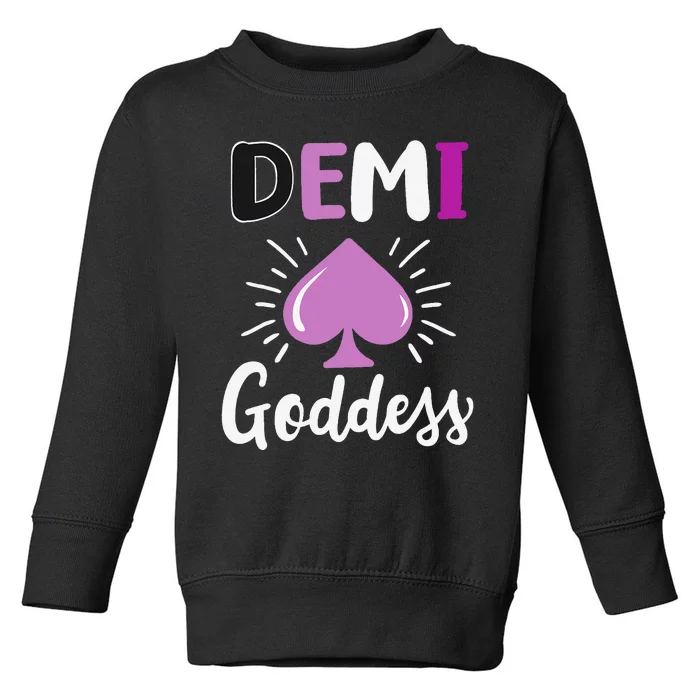 LGBTQ Demisexual Flag Demi Goddess Ace Pride Asexual Toddler Sweatshirt