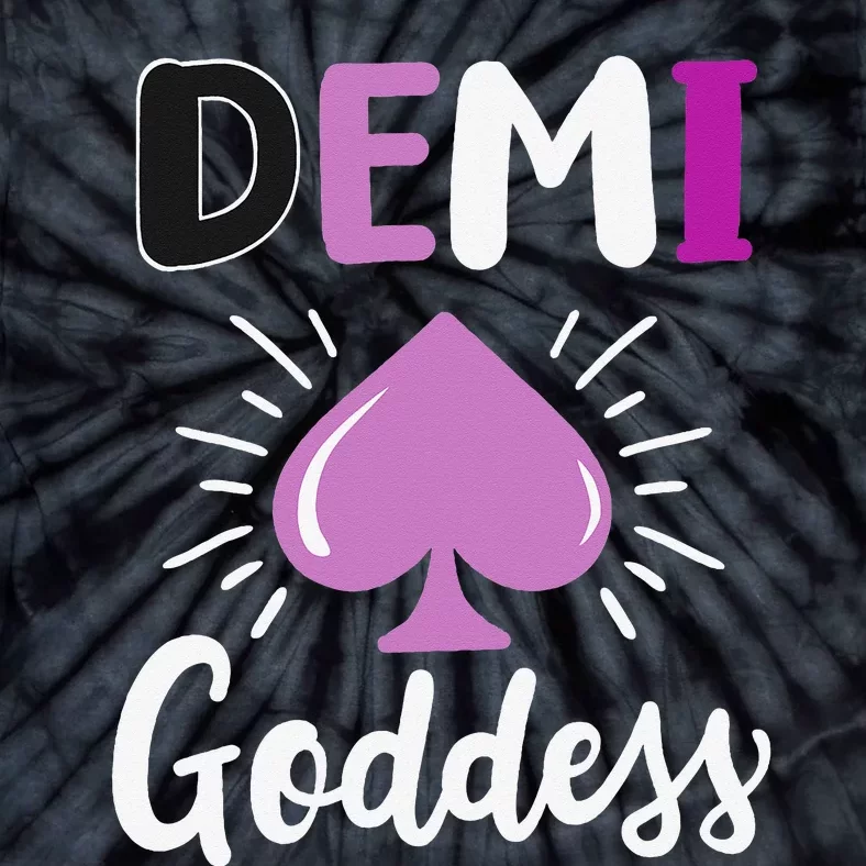 LGBTQ Demisexual Flag Demi Goddess Ace Pride Asexual Tie-Dye T-Shirt