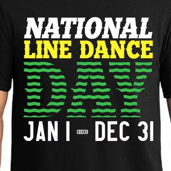 Line Dance Funny National Line Dance Day Pajama Set