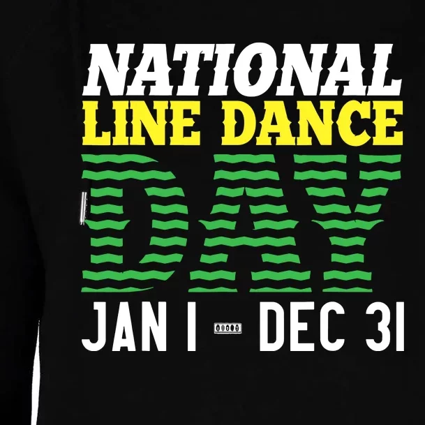 Line Dance Funny National Line Dance Day Womens Funnel Neck Pullover Hood