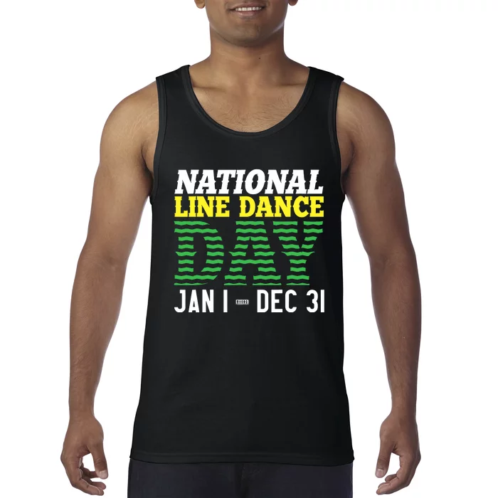 Line Dance Funny National Line Dance Day Tank Top