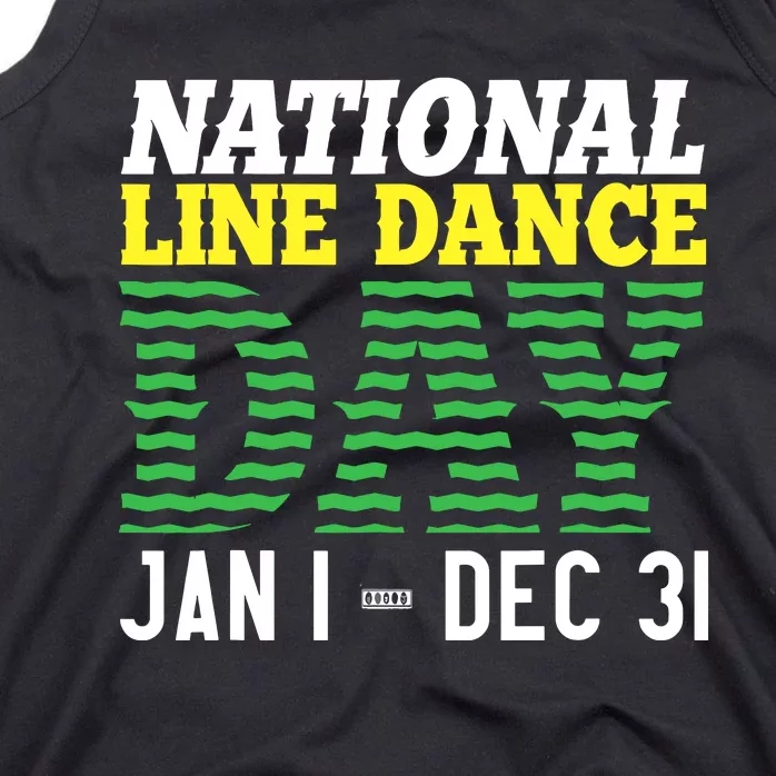 Line Dance Funny National Line Dance Day Tank Top