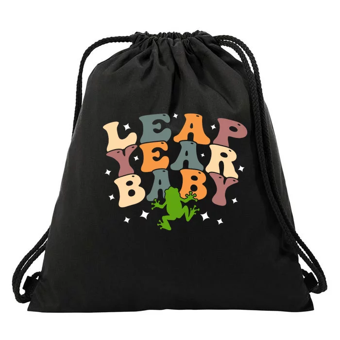 Leap Day Frog Birthday Gift Drawstring Bag