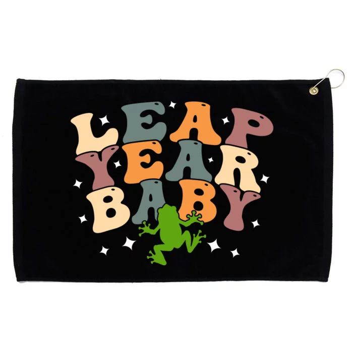 Leap Day Frog Birthday Gift Grommeted Golf Towel