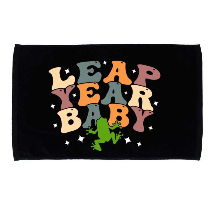 Leap Day Frog Birthday Gift Microfiber Hand Towel