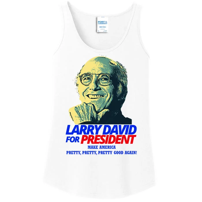 Larry David For President Make America Pretty Good Again Ladies Essential Tank