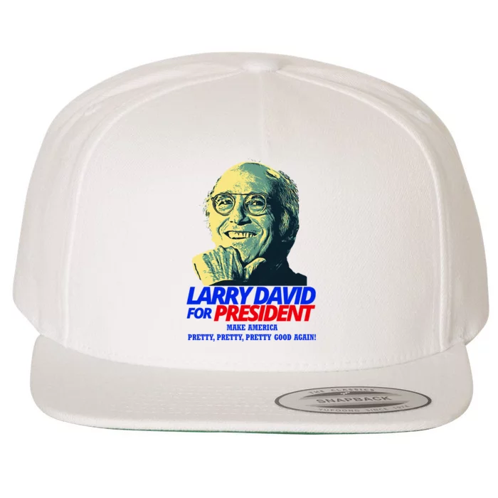 Larry David For President Make America Pretty Good Again Wool Snapback Cap