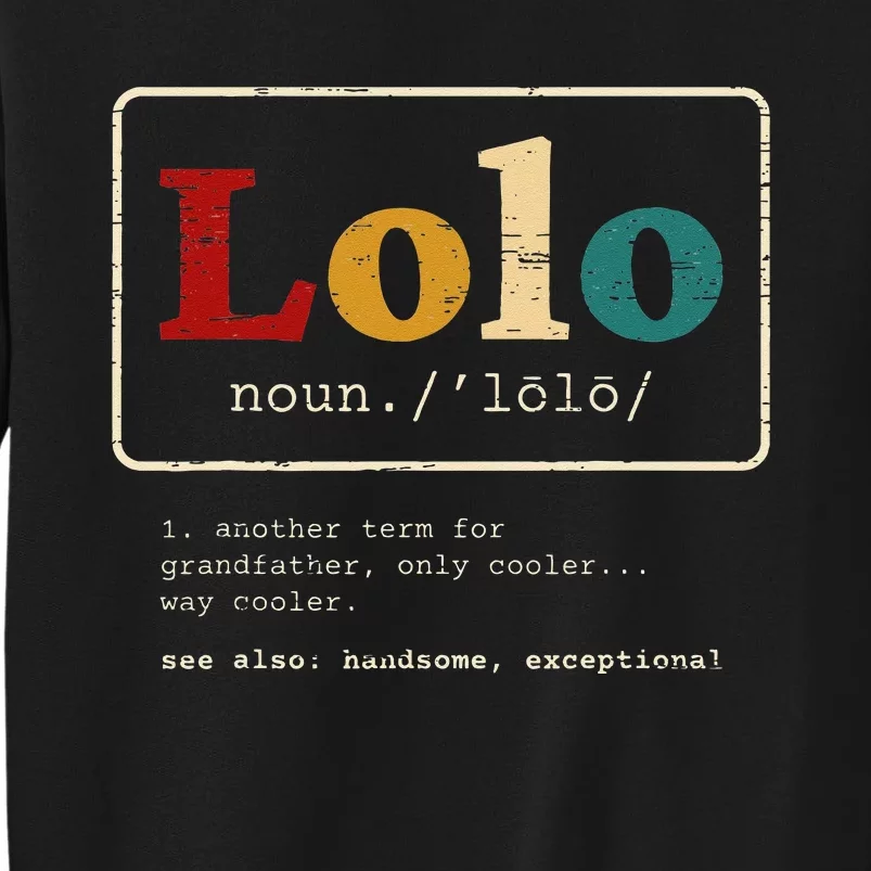 Lolo Definition Filipino Grandpa For A Pinoy Sweatshirt