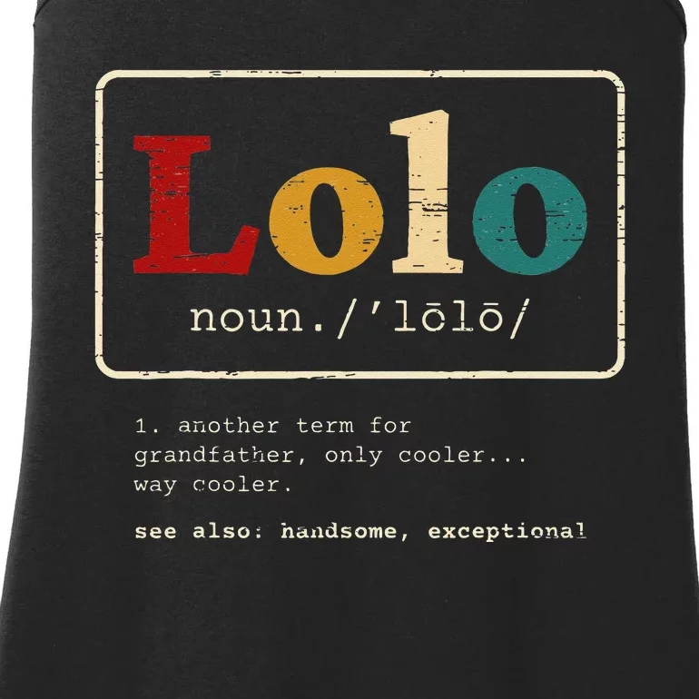 Lolo Definition Filipino Grandpa For A Pinoy Ladies Essential Tank