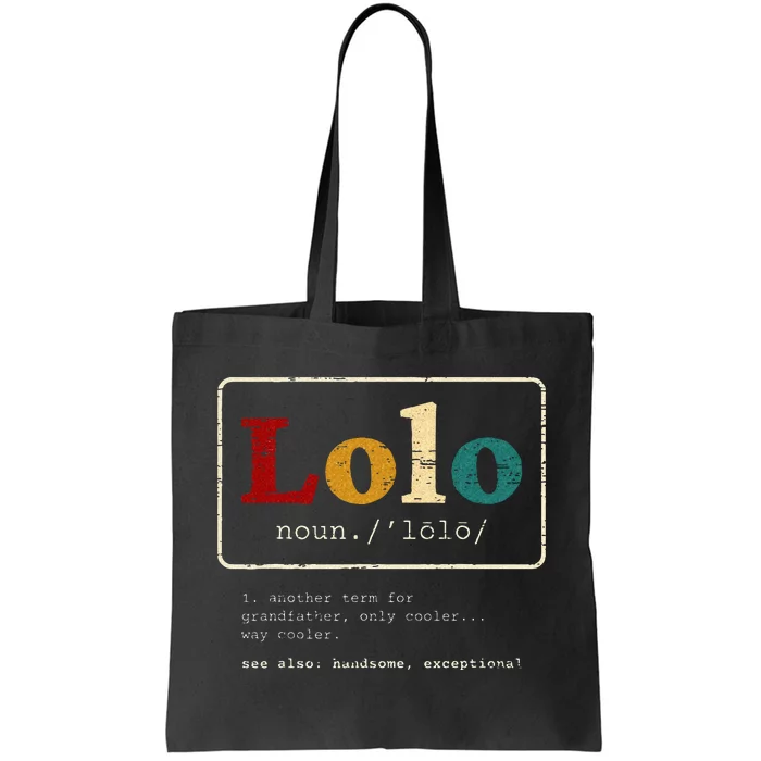 Lolo Definition Filipino Grandpa for a Pinoy Tote Bag