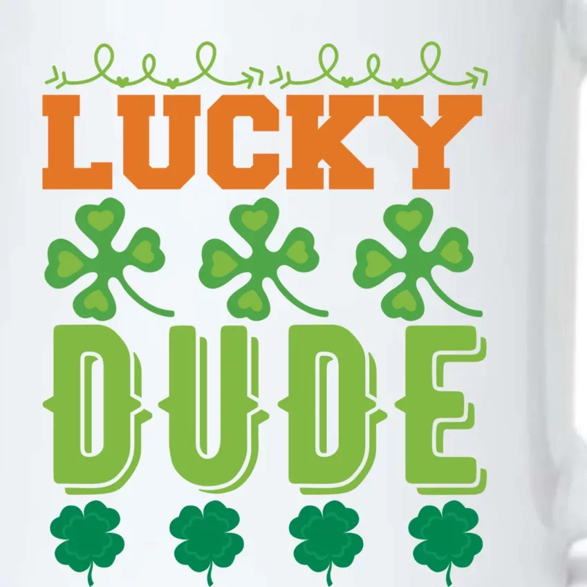 Lucky Dude Funny St Patrick' Day Gift Black Color Changing Mug