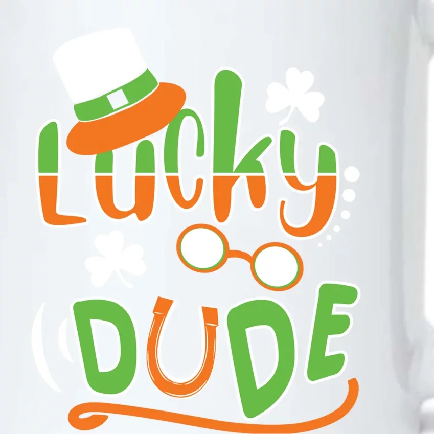 Lucky Dude Funny St Patrick' Day Cool Gift Black Color Changing Mug