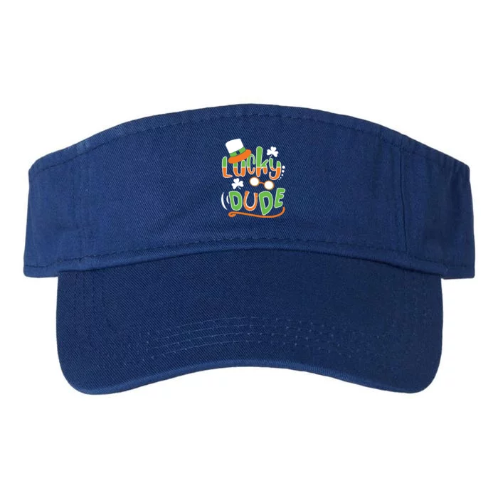 Lucky Dude Funny St Patrick' Day Cool Gift Valucap Bio-Washed Visor