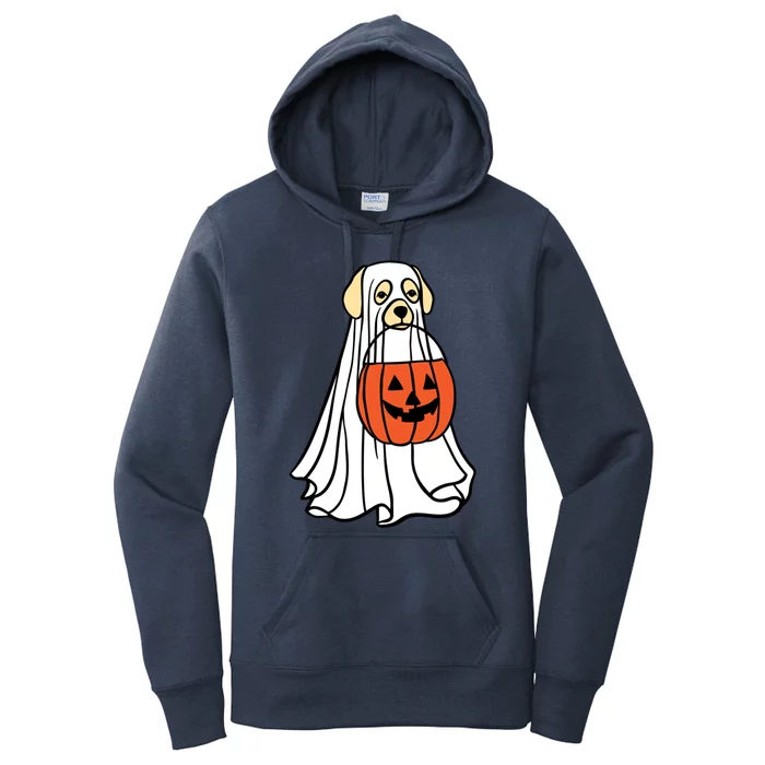 Labrador Dog Ghost Funny Halloween Pumpkin For Dog Lovers Great Gift Women's Pullover Hoodie