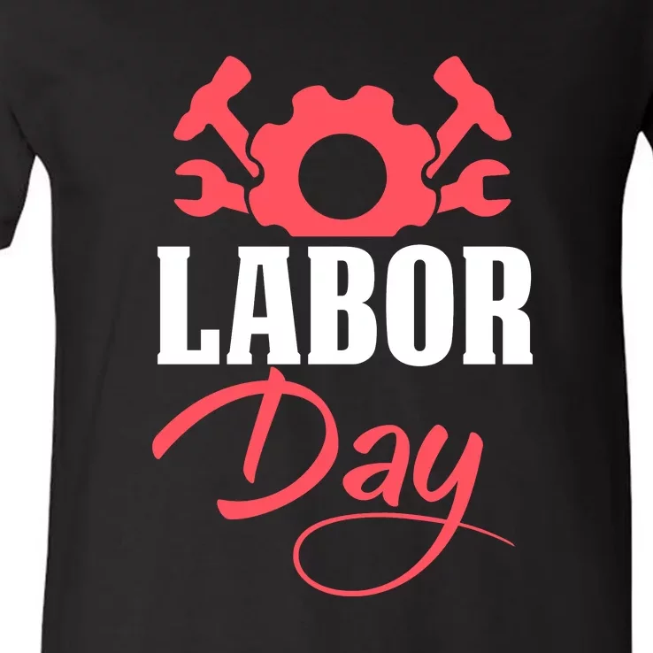 Labor Day Gift V-Neck T-Shirt