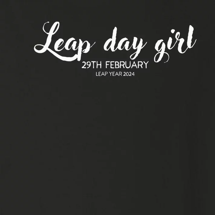 Leap Day Girl 29th February Leap Year Birthday 2024 Party Toddler Long Sleeve Shirt