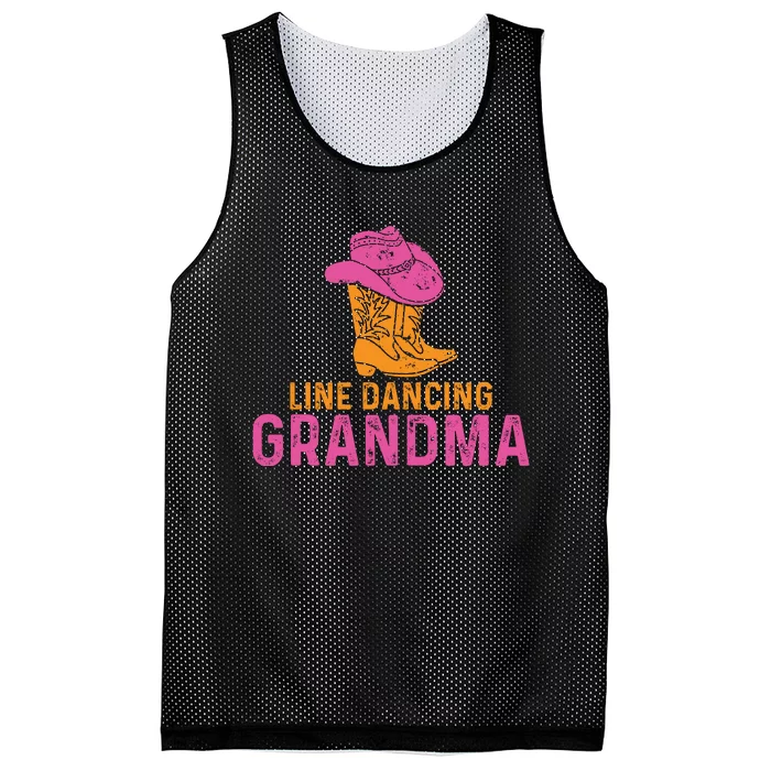 Line Dancing Grandma T Mesh Reversible Basketball Jersey Tank